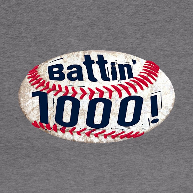 Batting 1000 Baseball Machine by MudgeSportswear